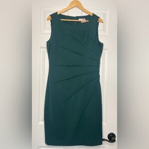 Calvin Klein Emerald Green Starburst Sheath Dress Size 14